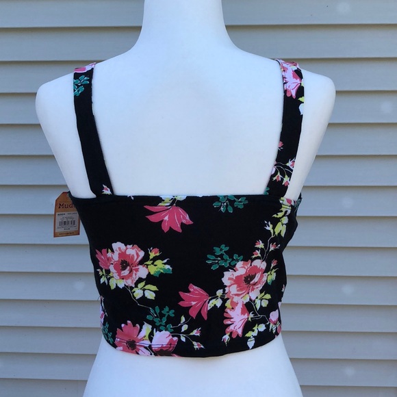 BRAND NEW with tags Mudd floral crop top - Picture 3 of 3